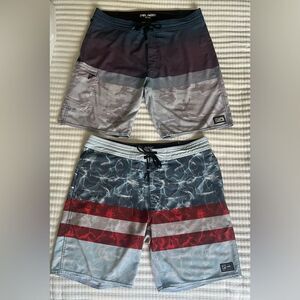 Pelagic High Performance Men’s Angler Fishing Gear Shorts Lot Of 2 Sz 36 Pockets